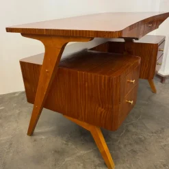 Discount Pamono Vintage Exotic Wood Desk, 1950s