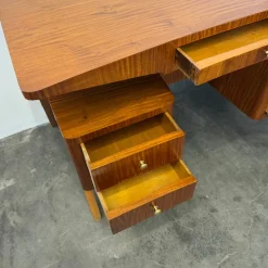Discount Pamono Vintage Exotic Wood Desk, 1950s