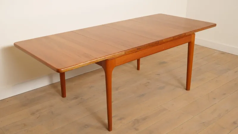 Best Pamono Vintage Extendable Dining Table in Teak from Glostrup Moblerfabrik