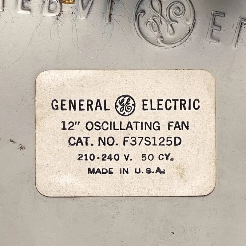 Pamono Vintage Fan by General Electric, Usa, 1950s> Electronics