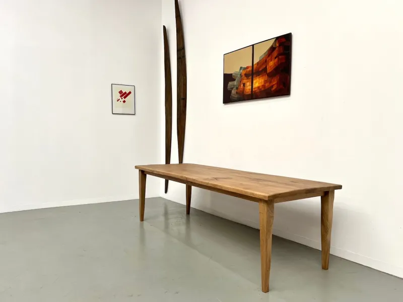 Online Pamono Vintage Farmhouse Table in Oak, 1950s