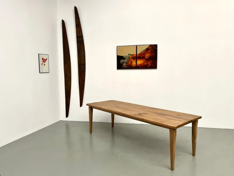 Online Pamono Vintage Farmhouse Table in Oak, 1950s