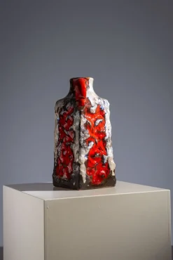 Pamono Vintage Fat Lava Vase by Ü-Keramik, 1960s><noscript><img width=