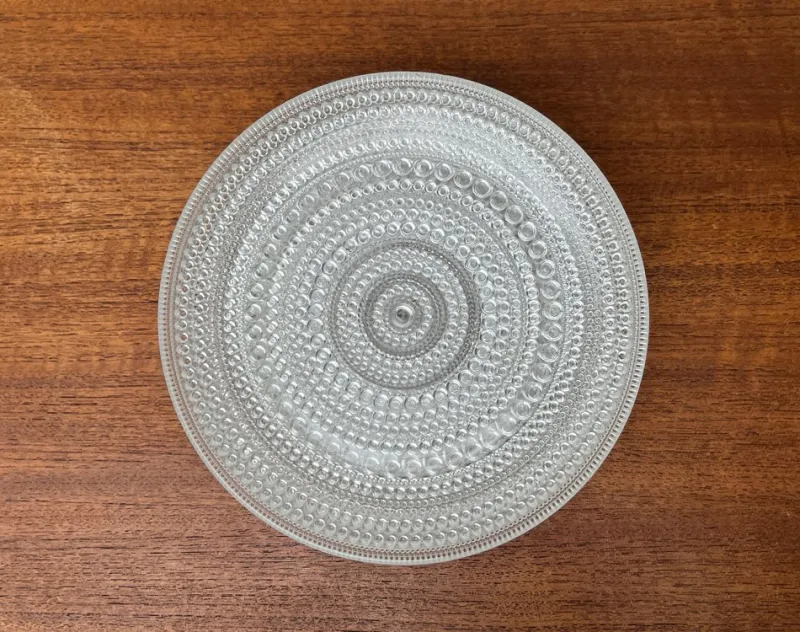 Online Pamono Vintage Finnish Kastehelmi Series Glass Plates by Oiva Toikka for Iittala, Set of 5
