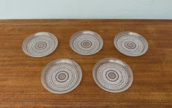 Online Pamono Vintage Finnish Kastehelmi Series Glass Plates by Oiva Toikka for Iittala, Set of 5