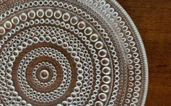 Online Pamono Vintage Finnish Kastehelmi Series Glass Plates by Oiva Toikka for Iittala, Set of 5