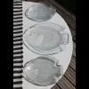 Pamono Vintage Fish Service from Arcoroc, France, 1970s, Set of 9> Serving Dishes