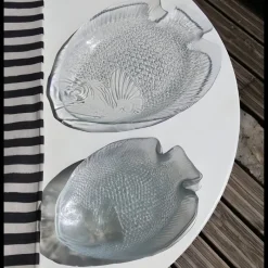 Pamono Vintage Fish Service from Arcoroc, France, 1970s, Set of 9><noscript><img width=