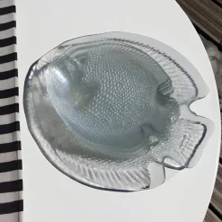 Pamono Vintage Fish Service from Arcoroc, France, 1970s, Set of 9><noscript><img width=