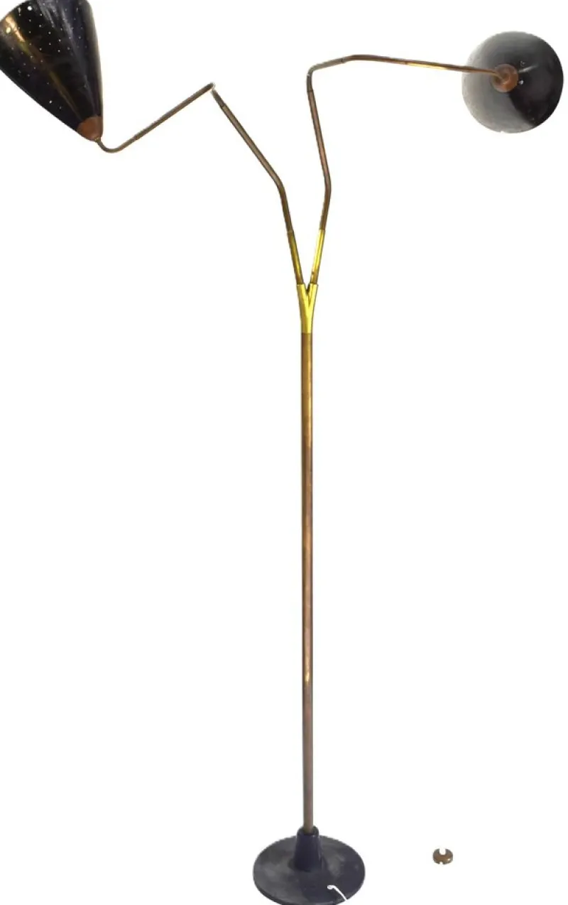 Pamono Vintage Flamingo Floor Lamp by Franz Hagenauer for Werkstätte Hagenauer Wien, 1950s> Floor Lamps