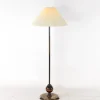 Pamono Vintage Floor Lamp in Brass and Wood, 1970s> Floor Lamps