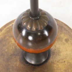 Pamono Vintage Floor Lamp in Brass and Wood, 1970s><noscript><img width=