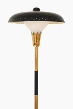 Sale Pamono Vintage Floor Lamp in Opaline Glass and Lacquered Metal, 1950s