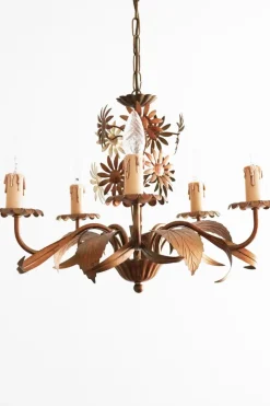 Pamono Vintage Florentine Chandelier, 1980s><noscript><img width=