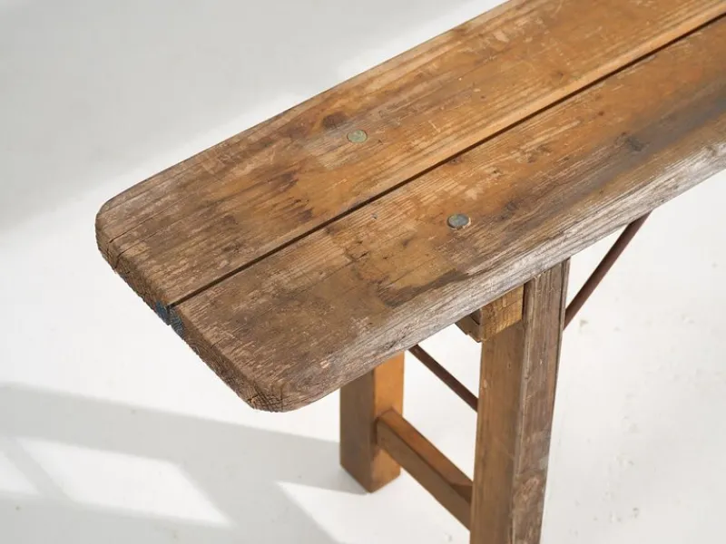 Online Pamono Vintage Folding Benches in Pine, 1950