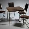 Pamono Vintage Folding Bridge Table and Chairs by Christian Dior, Italy, 1970s, Set of 5> Game Tables