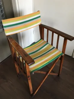 Pamono Vintage Folding Safari Chair, 1940s><noscript><img width=