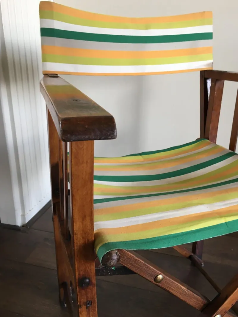 Pamono Vintage Folding Safari Chair, 1940s> Garden Seating