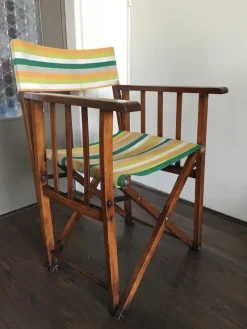 Pamono Vintage Folding Safari Chair, 1940s><noscript><img width=