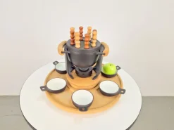 Pamono Vintage Fondue Set by Richard Nissen for Nissen, 1960s, Set of 2><noscript><img width=