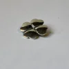 Pamono Vintage Four Clover Heart Pin Brooch in Silver from Hans Hansen, 1960s> Brooches