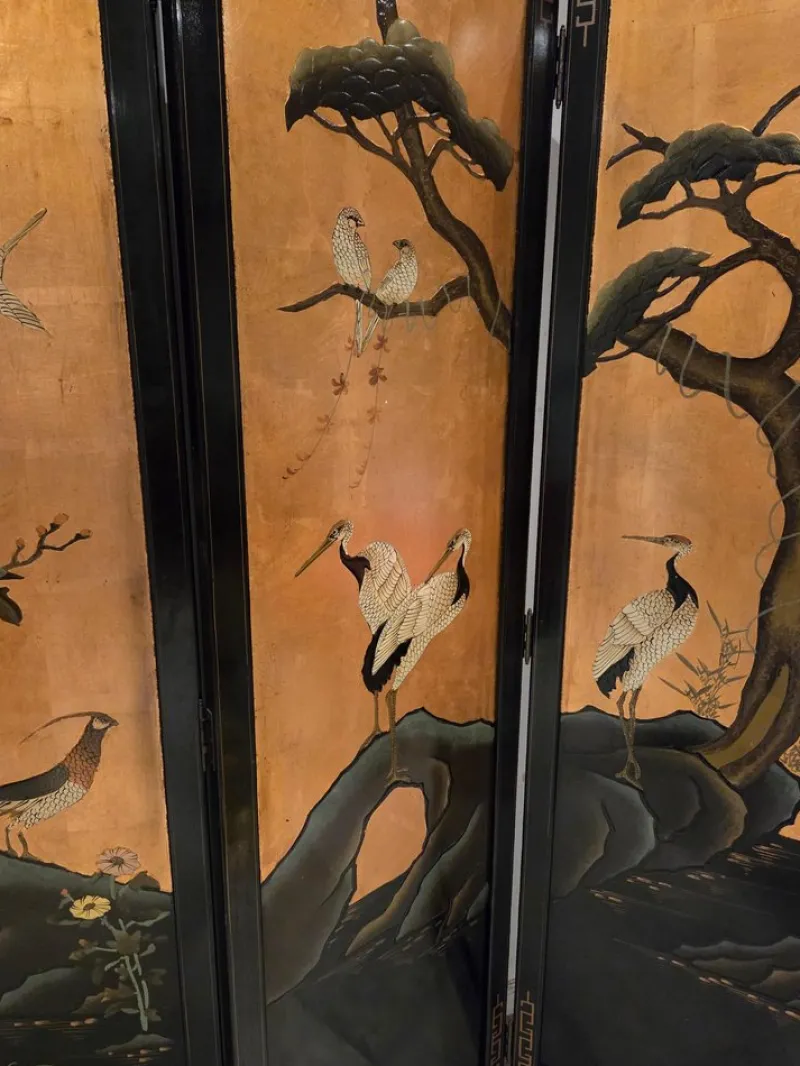 Pamono Vintage Four-Panel Folding Screen, 1975> Room Dividers & Screens