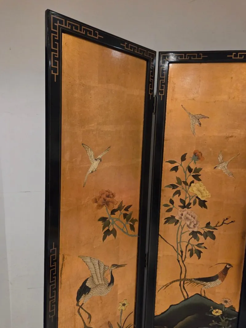 Pamono Vintage Four-Panel Folding Screen, 1975> Room Dividers & Screens