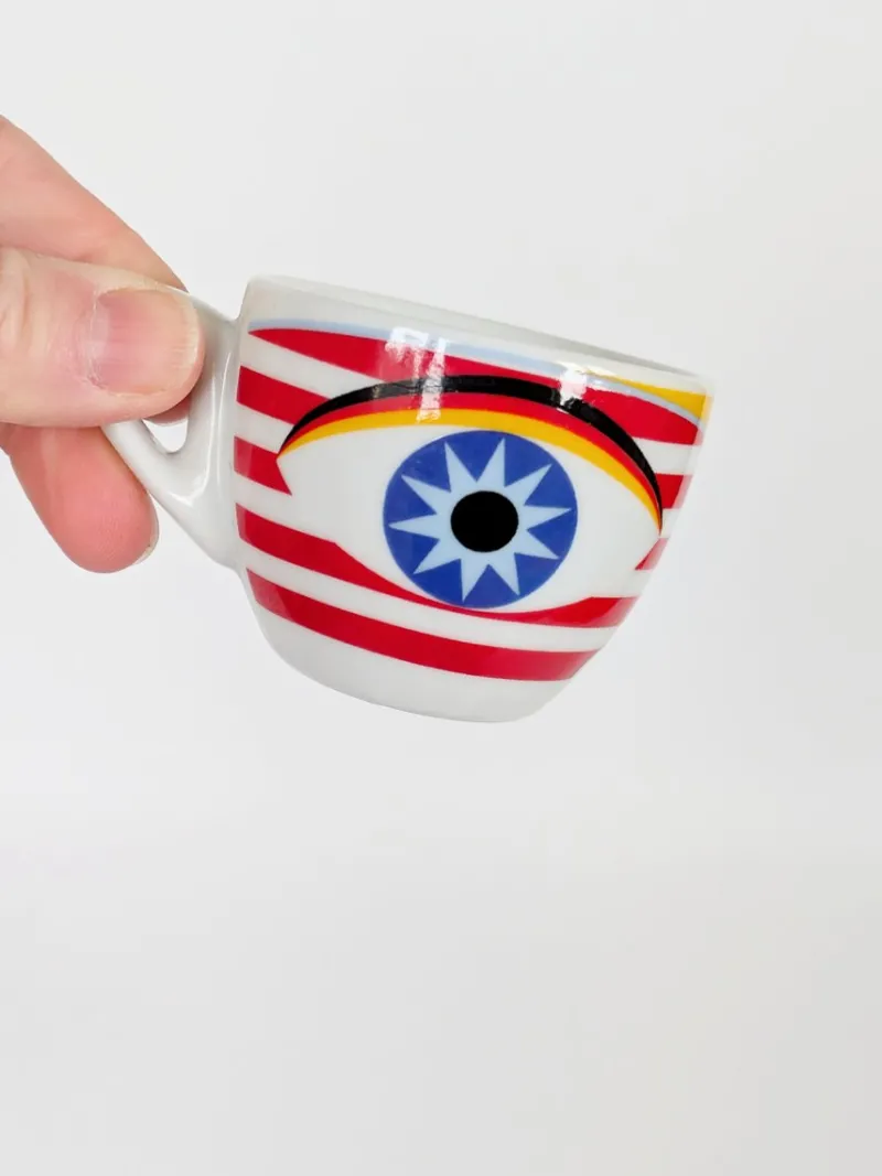 Pamono Vintage Free Time Espresso Set by Karim Rashid, 1980s, Set of 12> Coffee & Tea Service