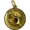 Pamono Vintage French 18 Karat Yellow Gold Capricorn Zodiac Charm Pendant, 1960s> Necklaces