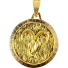 Pamono Vintage French 18 Karat Yellow Gold Zodiac Aries Charm Pendant, 1970s> Necklaces