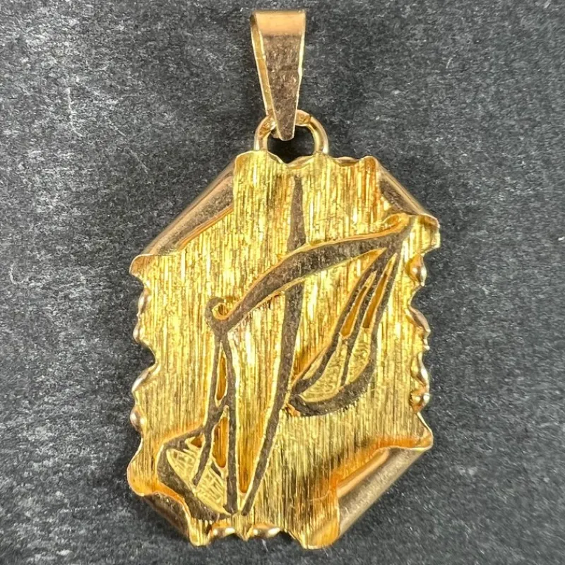 Discount Pamono Vintage French 18 Karat Yellow Gold Libra Zodiac Charm Pendant, 1960s