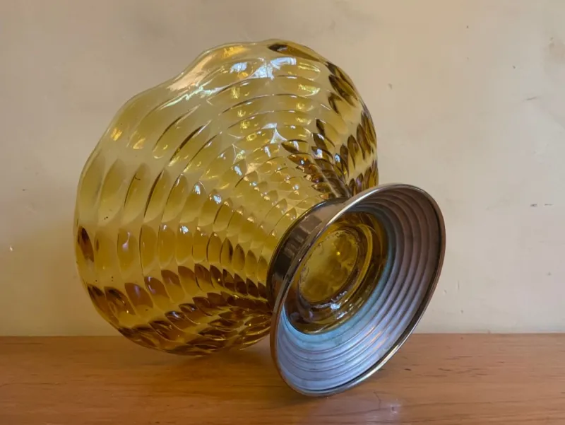 Pamono Vintage French Art Deco Glass Bowl, 1930s> Bowls
