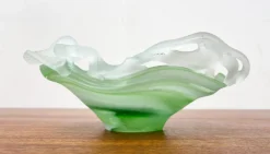 Sale Pamono Vintage French Art Glass Carafe and Bowl, 1970s, Set of 2