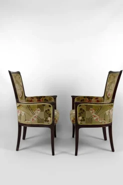 Pamono Vintage French Art Nouveau Salon Set by Eugéne Gaillard, 1900, Set of 3><noscript><img width=