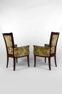 Pamono Vintage French Art Nouveau Salon Set by Eugéne Gaillard, 1900, Set of 3><noscript><img width=