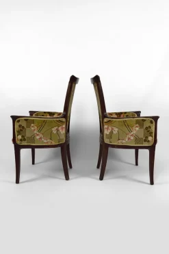 Pamono Vintage French Art Nouveau Salon Set by Eugéne Gaillard, 1900, Set of 3><noscript><img width=