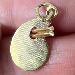 Pamono Vintage French Artists Palette 18k Yellow Gold Enamel Charm Pendant, 1960s><noscript><img width=