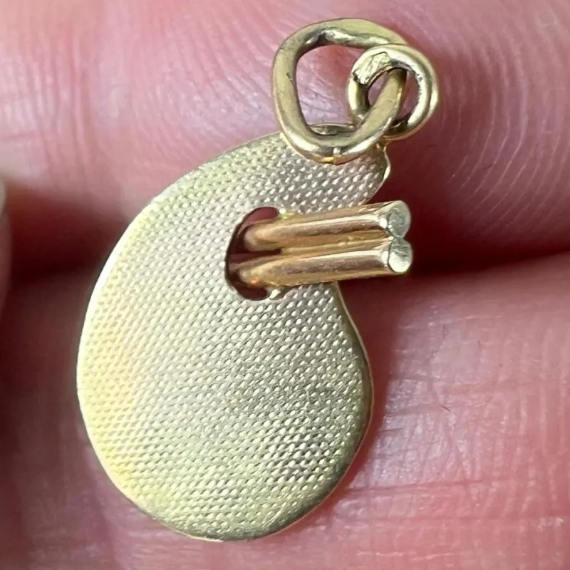 Pamono Vintage French Artists Palette 18k Yellow Gold Enamel Charm Pendant, 1960s> Necklaces