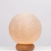 Pamono Vintage French Ball Lamp on Pine Base, 1970> Table Lamps