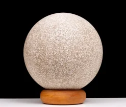 Pamono Vintage French Ball Lamp on Pine Base, 1970><noscript><img width=