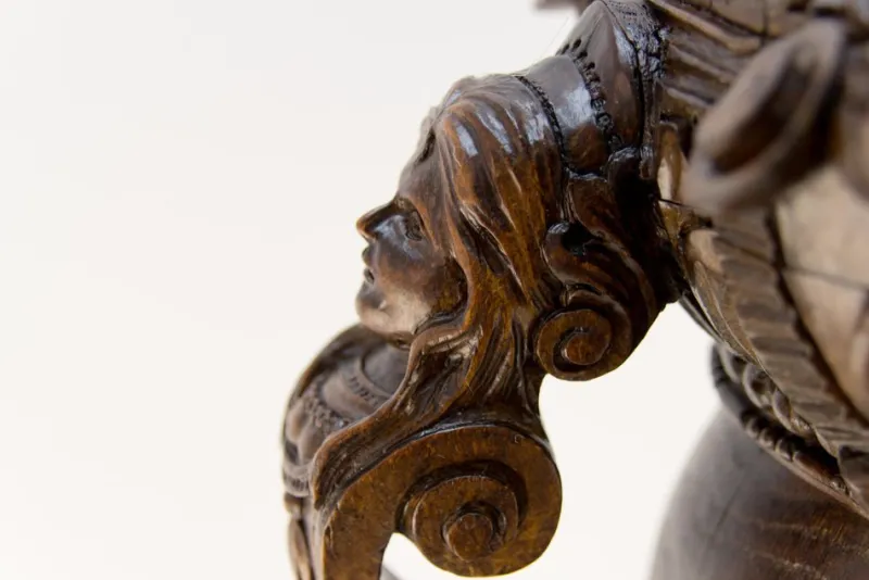 Hot Pamono Vintage French Baroque Solomonic Column in Oakwood