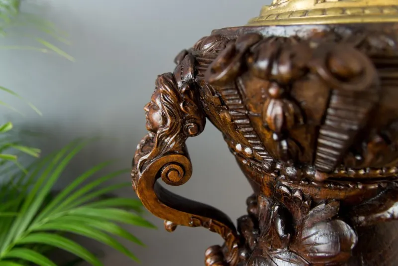 Hot Pamono Vintage French Baroque Solomonic Column in Oakwood