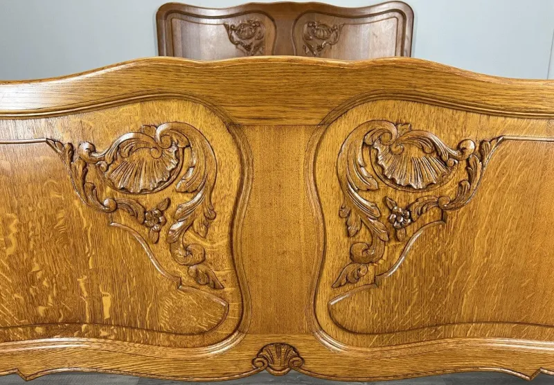 Outlet Pamono Vintage French Bed Frame in Oak
