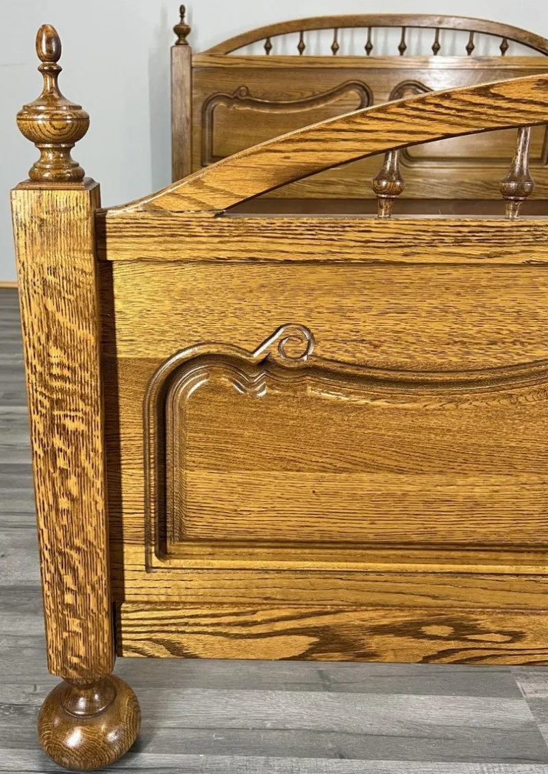 Discount Pamono Vintage French Bed Frame in Oak