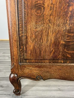 Pamono Vintage French Bed Frame in Oak