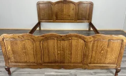 Sale Pamono Vintage French Bed Frame in Oak