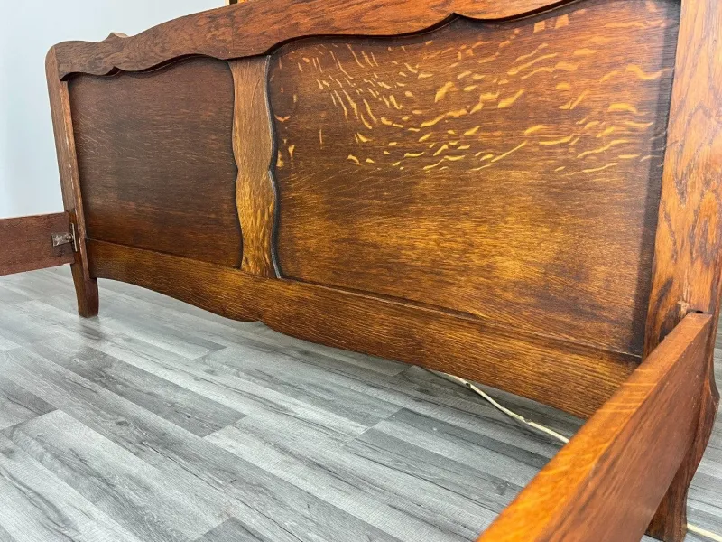 Sale Pamono Vintage French Bed Frame in Oak