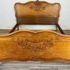 Pamono Vintage French Bed Frame in Oak