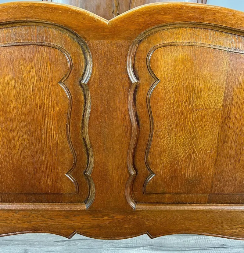 Best Pamono Vintage French Bed Frame in Oak