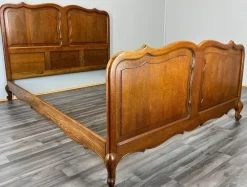 Best Pamono Vintage French Bed Frame in Oak